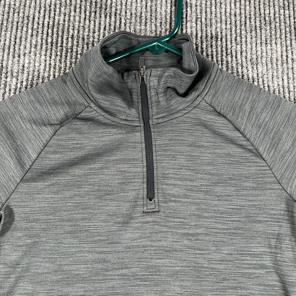 Under Armour Other - Under Armour Shirt Youth Girls Large Gray Long Sleeve 1/4 Zip Mock Neck Active